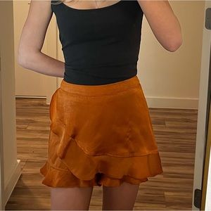 Altar’d State burnt orange skirt/shorts